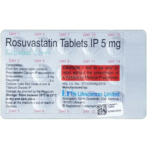 crevast 5mg tablet 10's